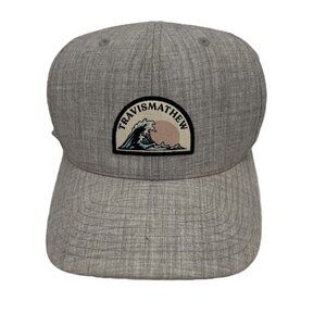 Travis Mathew Flexfit 110 Snapback Hat Cap Yupoong 110OneTen Gray Golf Wave